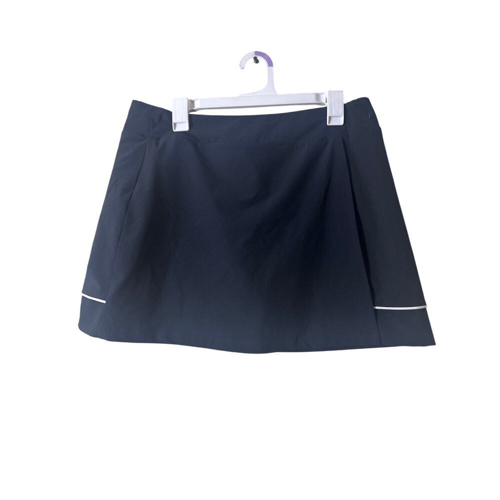Oakley Womens XL Black Balata Golf Skort Skirt Lined Stretch Pull On Tennis a1